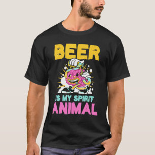 Beer Is My Spirit Animal Beer Drinking Octoberfes T-Shirt