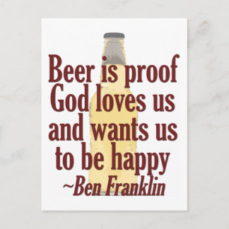 Beer is Proof Postcard