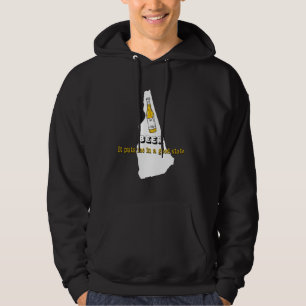Beer It Puts Me In Good State Local New Hampshire Hoodie