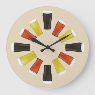Beer Large Clock