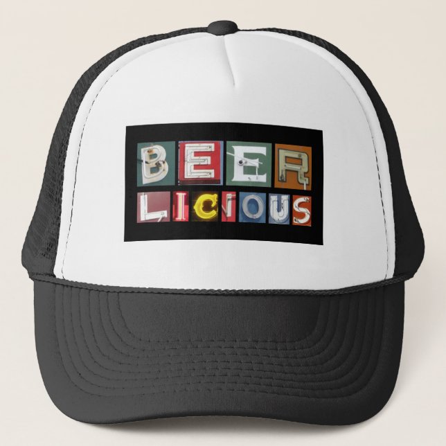 Beer-Licious Trucker Hat (Front)
