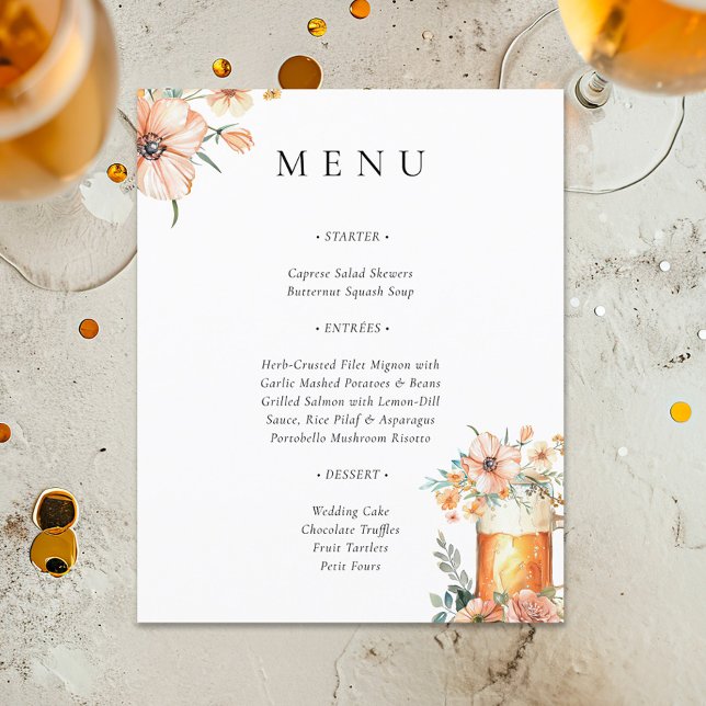Beer Love is Brewing Bridal Shower Menu (Creator Uploaded)