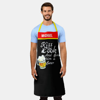 Beer Lover Apron - Funny Custom Chef Gift Men