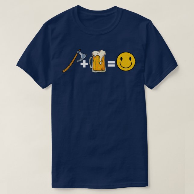 Beer Lover Axe Throwing Gift Classic TShirt (Design Front)