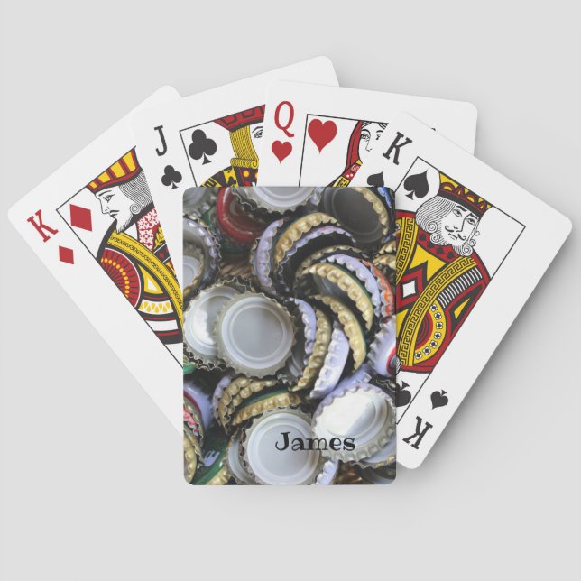 Beer Lover Cool and Trendy  I Love Beer Playing Cards (Back)