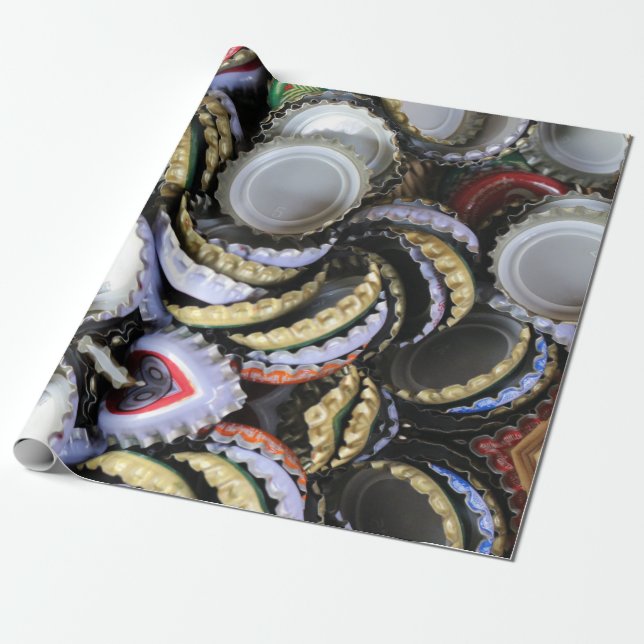 Beer Lover Cool and Trendy Wrapping Paper (Unrolled)