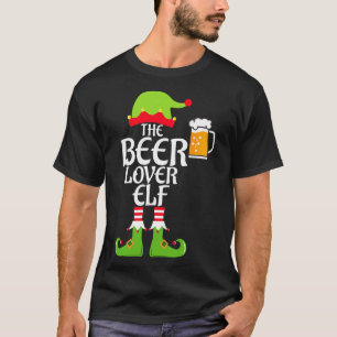 Beer Lover Elf Matching Family Group Christmas Par T-Shirt