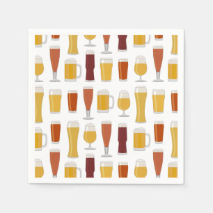 Beer Lover Print Napkins