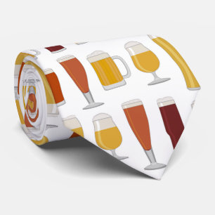 Beer Lover Print Tie
