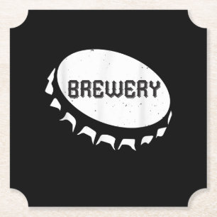 Beer Lovers Brewery Beer Bottle Cap Paper Coaster