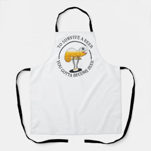 Beer Lover's Funny Quote - Beer Apron