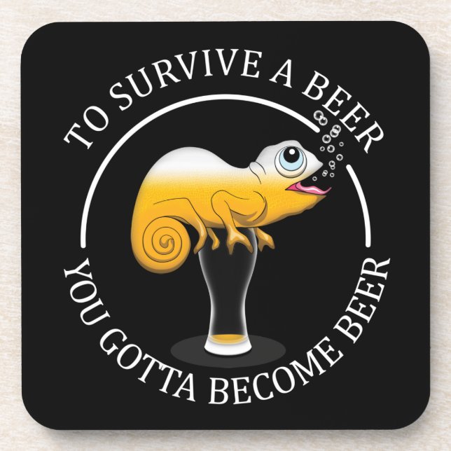 Beer Lover's Funny Quote - Beer Coaster (Front)