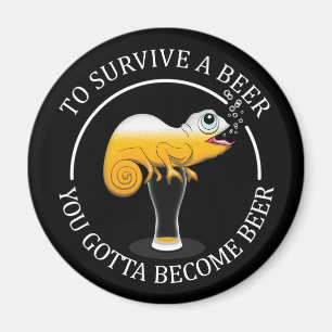 Beer Lover's Funny Quote - Beer Magnet