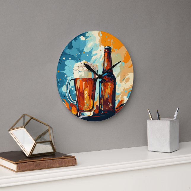 Beer Lover's  Large Clock (Office)