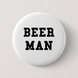 Beer Man 6 Cm Round Badge
