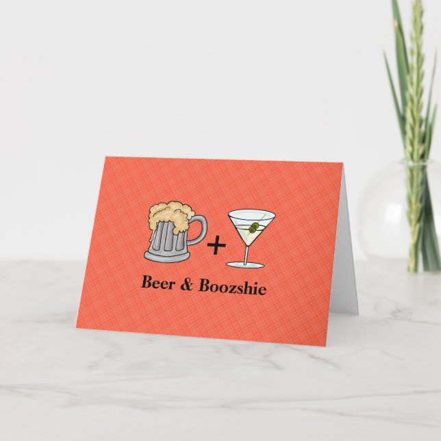 Beer & Martini Card For Couples (Front)