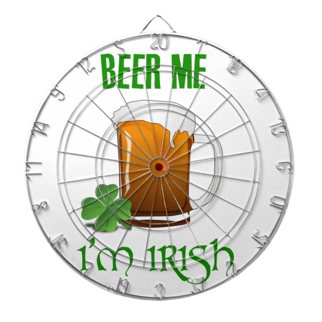 Beer Me I'm Irish Dartboard (Front)