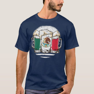 Beer Meican Flag Cinco de Mayo Meico Drinking Love T-Shirt