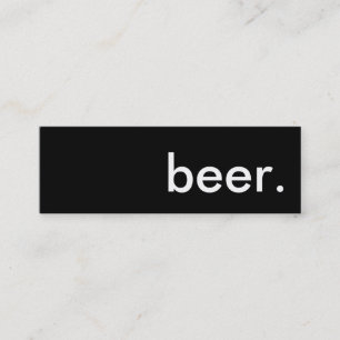 beer. mini business card