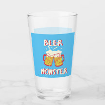 Beer Monster | Blue Background Glassware