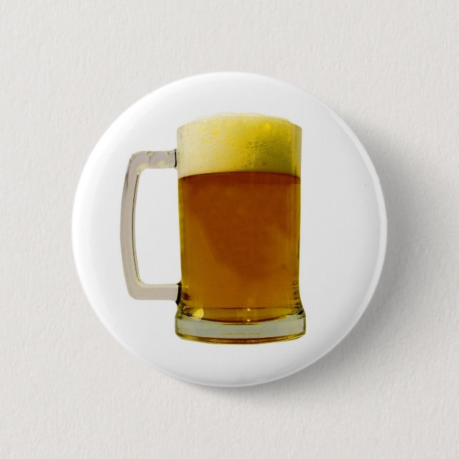 Beer Mug 6 Cm Round Badge (Front)