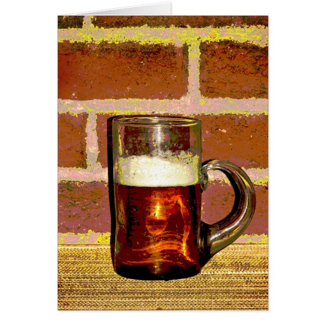 Beer Mug Blank Card (Front)