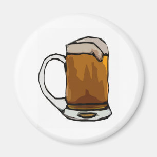 Beer Mug Caricature Magnet