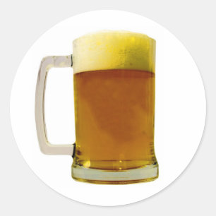 Beer Mug Classic Round Sticker