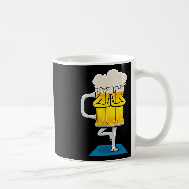 Beer Mug Doing Yoga  (Right)
