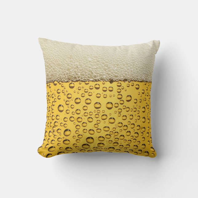 Beer Mug Foam and Bubbles Cushion (Front)