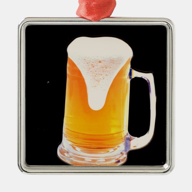 Beer Mug Metal Ornament (Front)