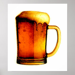 Beer Mug Poster Print