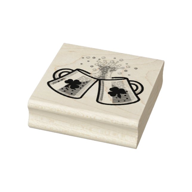 Beer Mugs Rubber Stamp (Stamp)