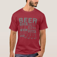 BEER! Multi-Text Grey