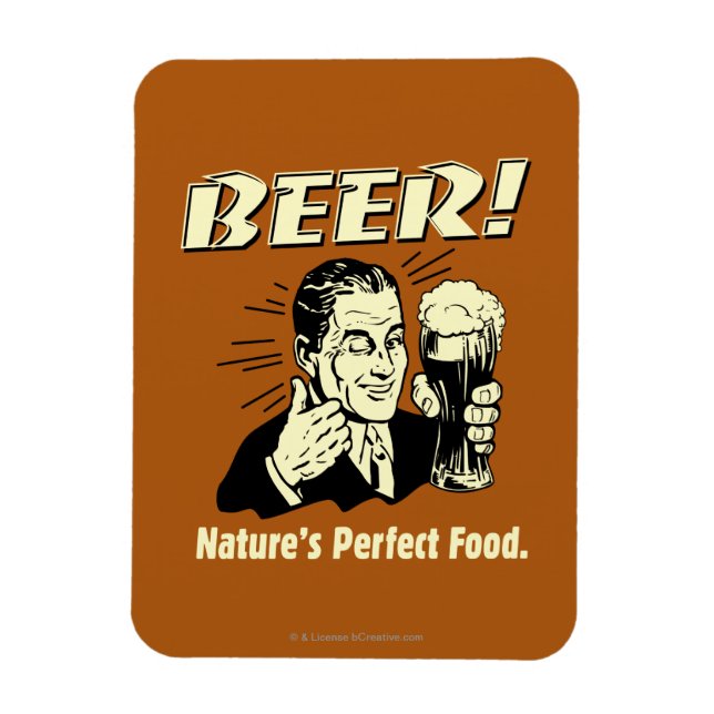 Beer: Nature's Perfect Food Magnet (Vertical)