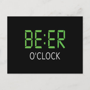 Beer o'clock postcard