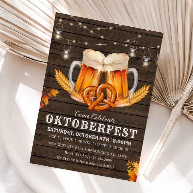 Beer Party, Oktoberfest Party, Invitation (Creator Uploaded)