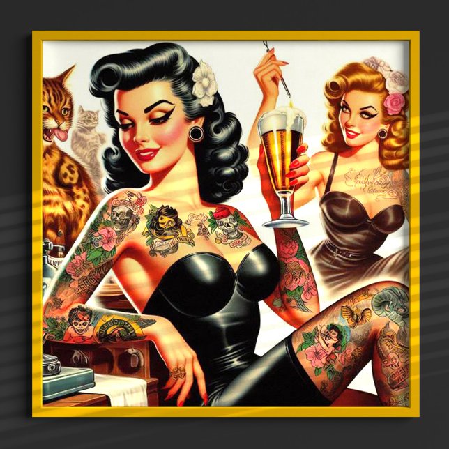 Beer Party Pin-up Poster (Creator Uploaded)