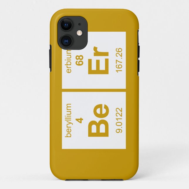 BeEr Periodic Table Case-Mate iPhone Case (Back)