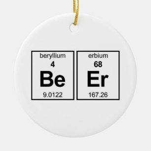 BeEr Periodic Table Ceramic Tree Decoration
