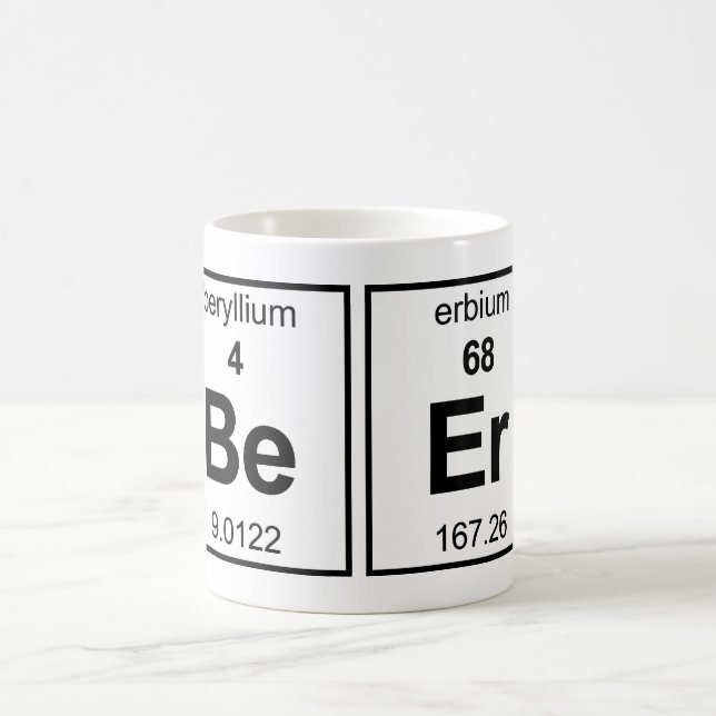 BeEr Periodic Table Coffee Mug (Center)