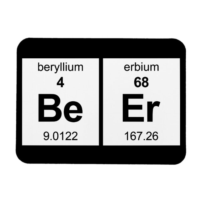 BeEr Periodic Table Magnet (Horizontal)