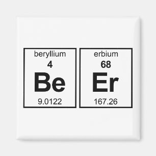 BeEr Periodic Table Magnet