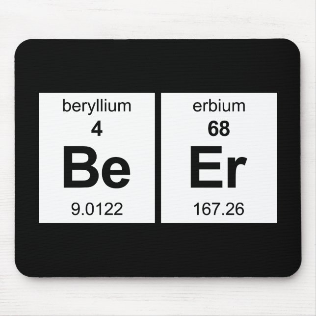 BeEr Periodic Table Mouse Pad (Front)