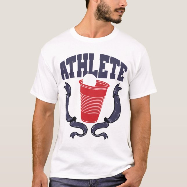 Beer Pong Athlete T-Shirt (Front)