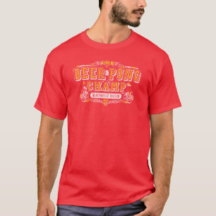Beer Pong Champ Heavy Weight Division Funny TShirt
