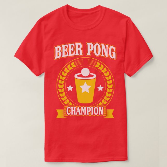 Beer pong champion 1 T-Shirt (Design Front)