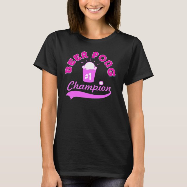 Beer Pong Champion Award Shirt (Front)
