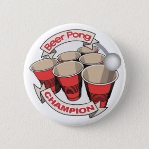 Beer Pong Champion Button