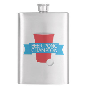 beer pong champion hip flask